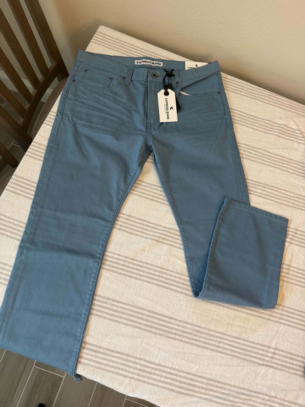 Express Men’s Rocco Jeans in Slate Blue  36x32